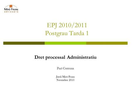 Dret processal Administratiu