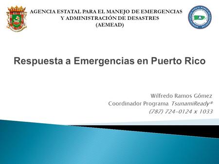 Respuesta a Emergencias en Puerto Rico