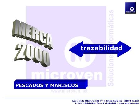 MERCA 2000 trazabilidad PESCADOS Y MARISCOS.
