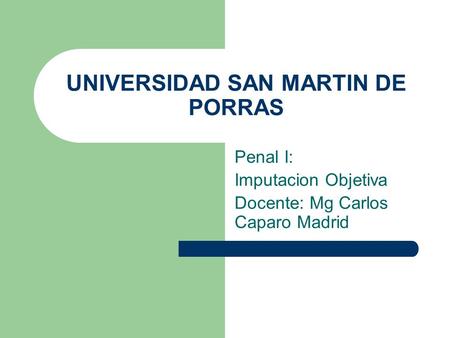 UNIVERSIDAD SAN MARTIN DE PORRAS