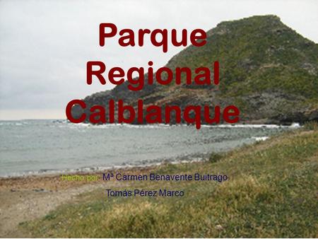 Parque Regional Calblanque