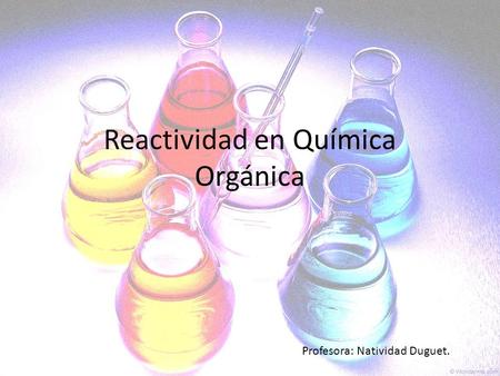 Reactividad en Química Orgánica