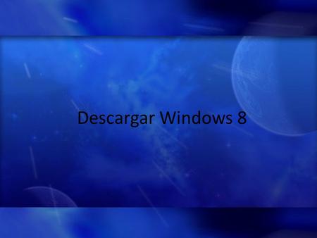 Descargar Windows 8. PRIMER PASO introducimos el disco de Windows 8 en la unidad de DVD ó USB y, si fuera necesario, deberemos cambiar en la BIOS el orden.