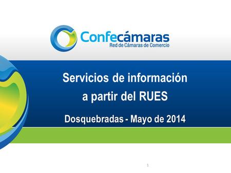 Servicios de información a partir del RUES Dosquebradas - Mayo de 2014 1.