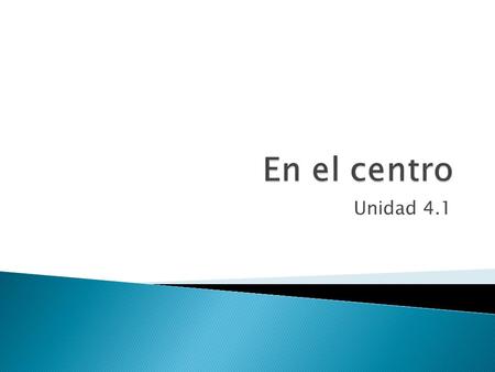 Unidad 4.1.  In this lesson you will learn to: talk about what clothes you want to buy say what you wear in different season use tener expressions learn.