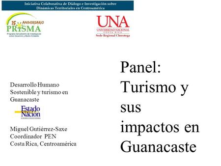 Panel: Turismo y sus impactos en Guanacaste