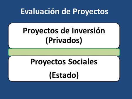 Proyectos de Inversión (Privados)
