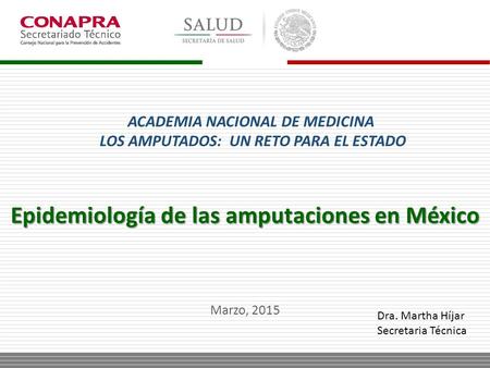 Epidemiología de las amputaciones en México