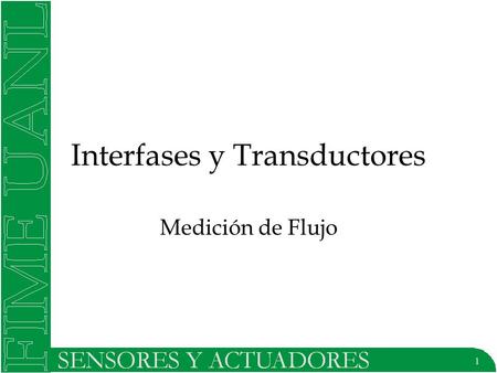 Interfases y Transductores