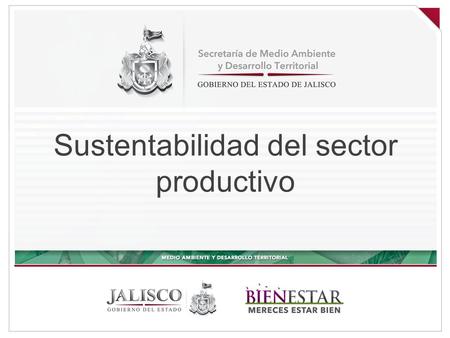 Sustentabilidad del sector productivo