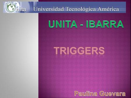 UNITA - IBARRA TRIGGERS