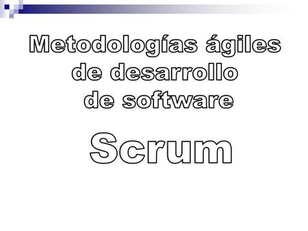 ¿Cómo surge? Metodologías ágiles de desarrollo de software Se entiende como Desarrollo ágil de Software a un paradigma de Desarrollo de Software basado.