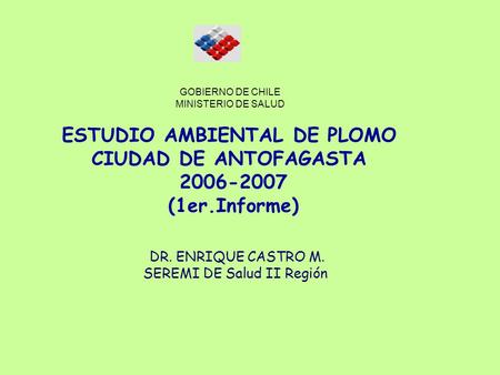 ESTUDIO AMBIENTAL DE PLOMO