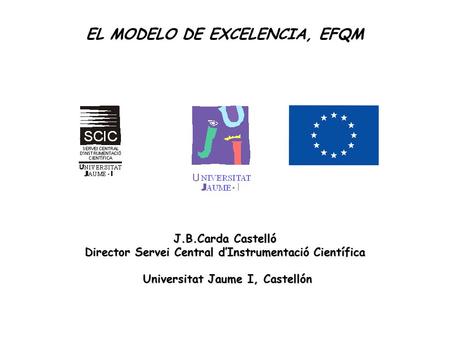 EL MODELO DE EXCELENCIA, EFQM