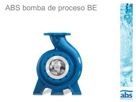 ABS bomba de proceso BE.