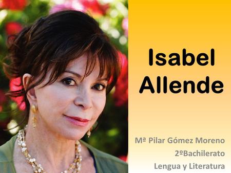 Mª Pilar Gómez Moreno 2ºBachilerato Lengua y Literatura