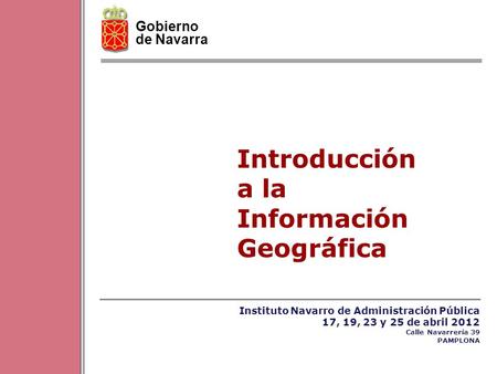 Introducción a la Información Geográfica