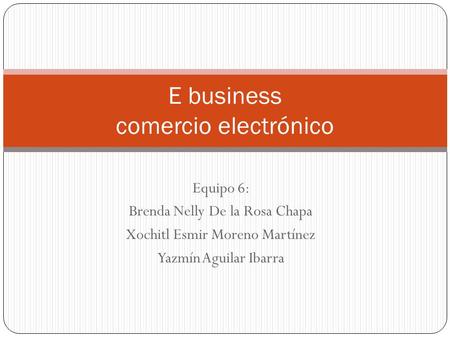 E business comercio electrónico