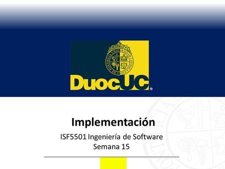 ISF5501 Ingeniería de Software