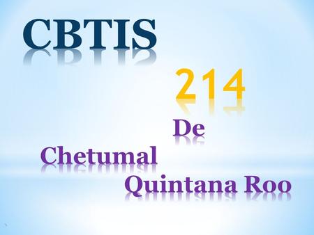 CBTIS 214 De Chetumal Quintana Roo.