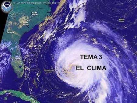TEMA 3 EL CLIMA.