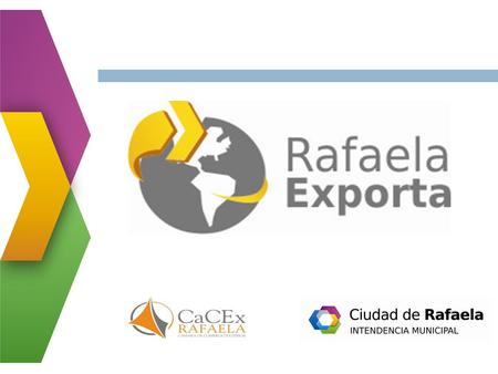 RAFAELA EXPORTA “Programa para la promoción de la cultura exportadora en pequeñas y medianas empresas”