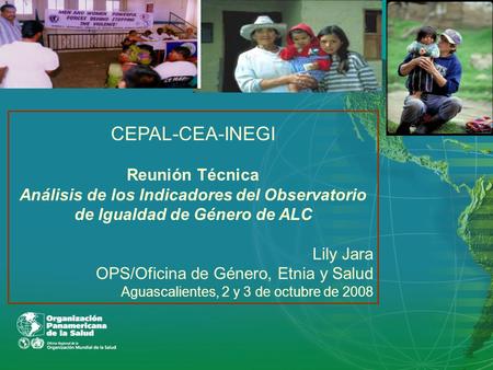 CEPAL-CEA-INEGI Reunión Técnica