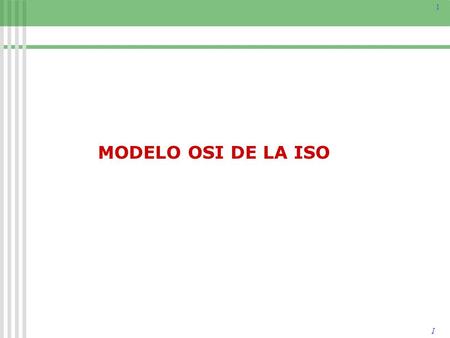 MODELO OSI DE LA ISO.