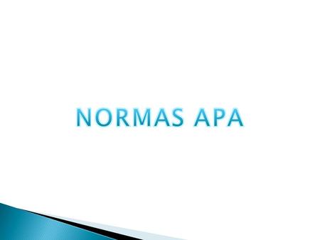 NORMAS APA.