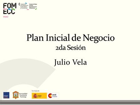 Plan Inicial de Negocio 2da Sesión
