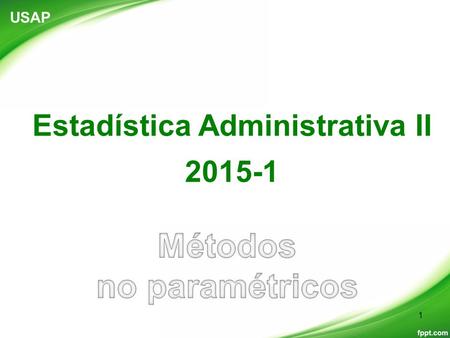 Estadística Administrativa II