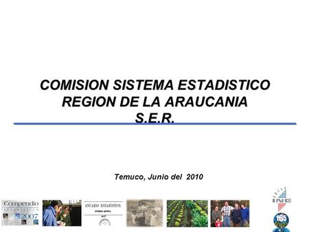COMISION SISTEMA ESTADISTICO REGION DE LA ARAUCANIA S.E.R. Temuco, Junio del 2010.