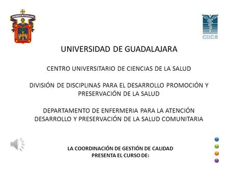 UNIVERSIDAD DE GUADALAJARA CENTRO UNIVERSITARIO DE CIENCIAS DE LA SALUD DIVISIÓN DE DISCIPLINAS PARA EL DESARROLLO PROMOCIÓN Y PRESERVACIÓN DE LA SALUD.