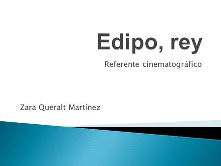 Referente cinematográfico Zara Queralt Martínez