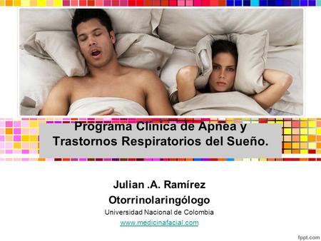 Programa Clínica de Apnea y Trastornos Respiratorios del Sueño. .