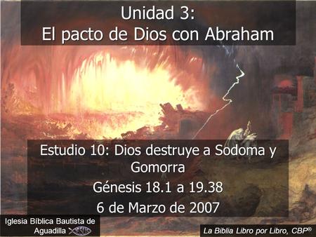 Unidad 3: El pacto de Dios con Abraham