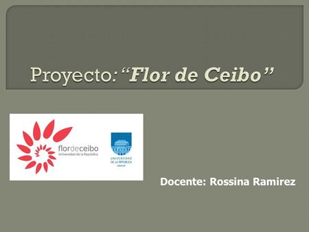 Docente: Rossina Ramirez.  El Proyecto One Laptop per Child (OLPC), que en español significa “una computadora portátil por niño”, fue presentado por.