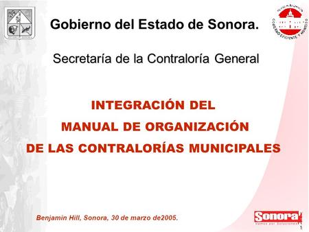 Gobierno del Estado de Sonora.