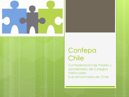 Confepa Chile Confederación de Padres y Apoderados de Colegios Particulares Subvencionados de Chile.