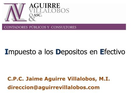 C.P.C. Jaime Aguirre Villalobos, M.I.