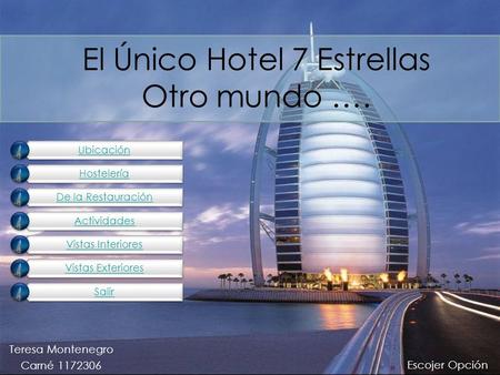 El Único Hotel 7 Estrellas Otro mundo ….