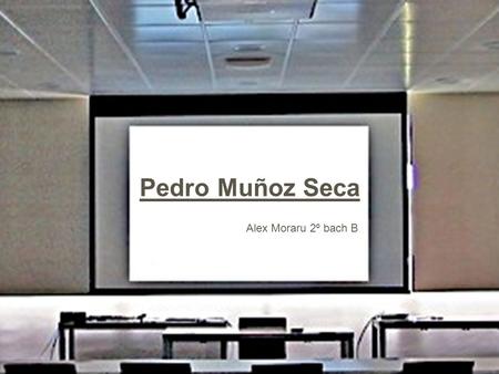 Pedro Muñoz Seca Alex Moraru 2º bach B.