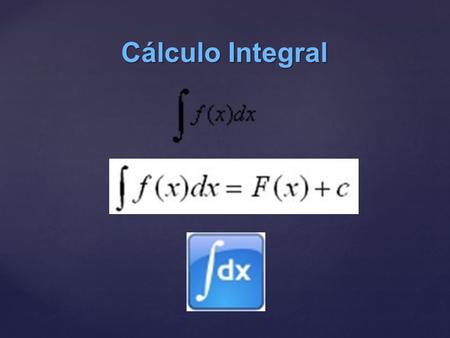 Cálculo Integral.