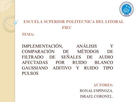 ESCUELA SUPERIOR POLITECNICA DEL LITORAL FIEC