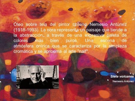 Óleo sobre tela del pintor chileno Nemesio Antúnez ( )