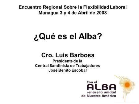 Encuentro Regional Sobre la Flexibilidad Laboral