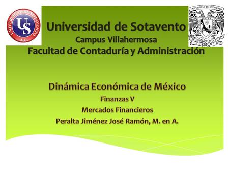 Dinámica Económica de México Peralta Jiménez José Ramón, M. en A.