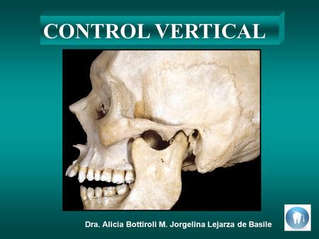CONTROL VERTICAL Dra. Alicia Bottiroli M. Jorgelina Lejarza de Basile.