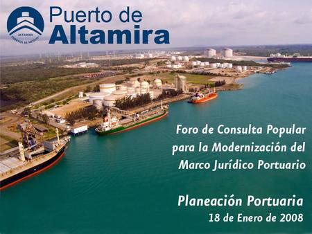 Programas Maestros de Desarrollo Portuario Conforme a la Ley de Puertos (vigente), los programas maestros de desarrollo portuario: Deben formar parte.