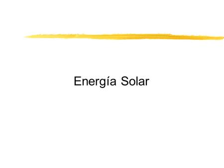 Energía Solar.